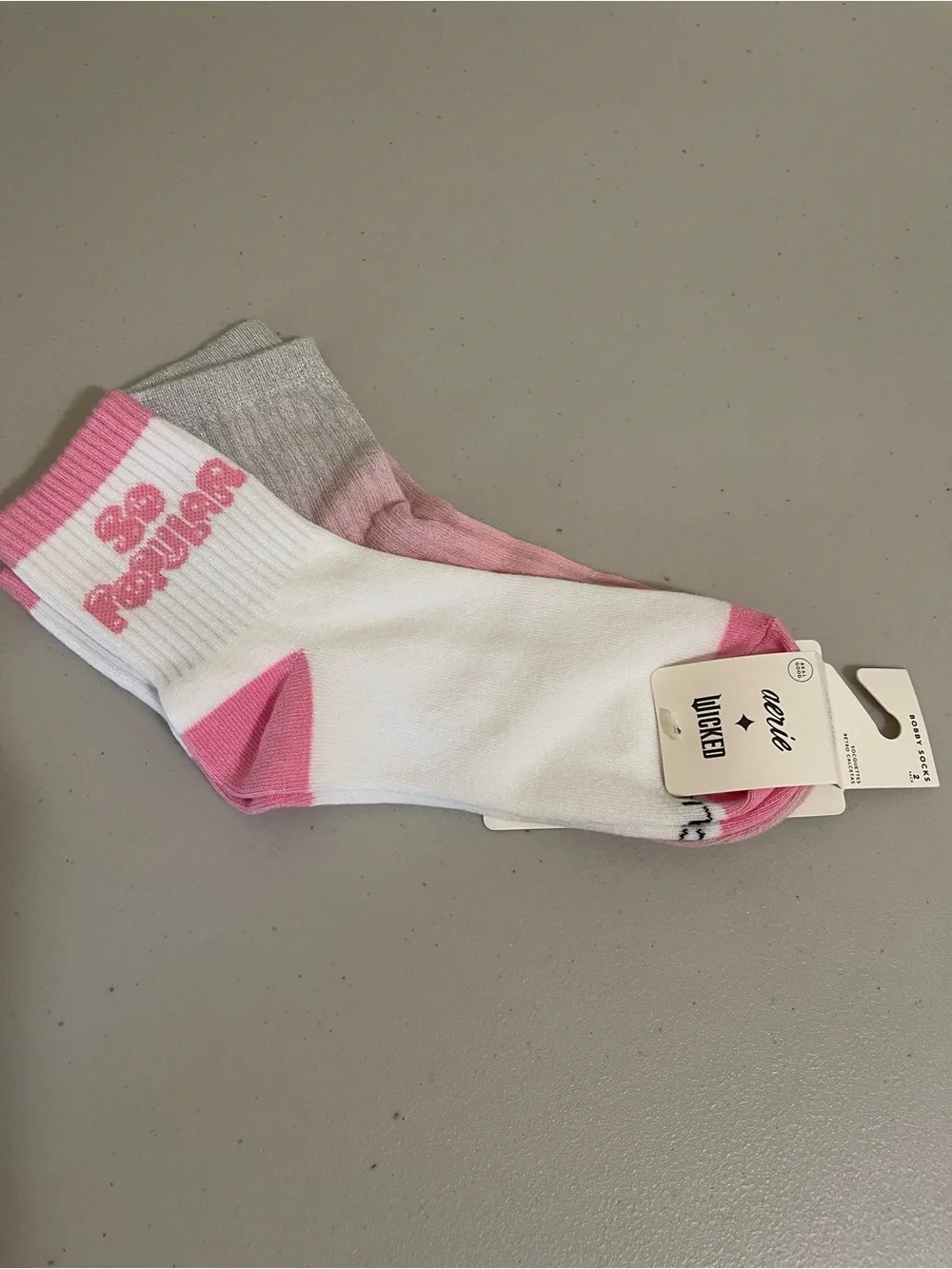 Lot of 5 womens Wicked theme socks Glinda Elphaba brand new